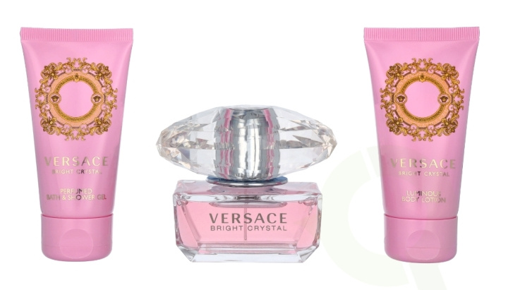 Versace Bright Crystal Giftset 150 ml, Edt Spray 50ml/Body Lotion 50ml/Shower Gel 50ml in the group BEAUTY & HEALTH / Gift sets / Gift sets for her at TP E-commerce Nordic AB (C42574)