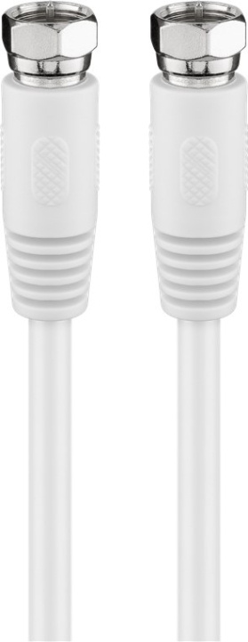 Goobay SAT Antenna Cable (80 dB), Double Shielded F plug > F plug (fully shielded), 2.5 m in the group HOME ELECTRONICS / Cables & Adapters / Antenna cables & Accessories / Antenna cables at TP E-commerce Nordic AB (C42625)