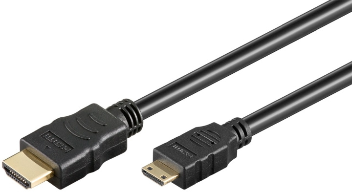Goobay High Speed HDMI™ Cable with Ethernet (Mini) HDMI™ connector male (type A) > HDMI™ mini male (type C), 1.5 m in the group HOME ELECTRONICS / Cables & Adapters / HDMI / Cables at TP E-commerce Nordic AB (C42640)