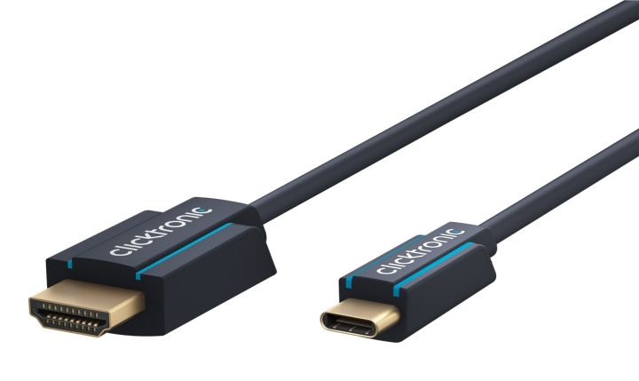 ClickTronic Adapterkabel från USB-C™ till HDMI™ Premiumkabel | USB-C™-kontakt HDMI™-kontakt | 1,0 m | 4K @ 60 Hz in the group HOME ELECTRONICS / Cables & Adapters / HDMI / Cables at TP E-commerce Nordic AB (C42669)