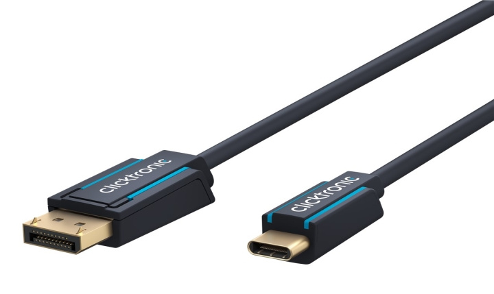 ClickTronic Adapterkabel från USB-C™ till DisplayPort™ Premiumkabel | USB-C™-kontakt DisplayPort™-kontakt | 1,0 m | 4K @ 60 Hz in the group COMPUTERS & PERIPHERALS / Computer cables / DisplayPort / Cables at TP E-commerce Nordic AB (C42672)