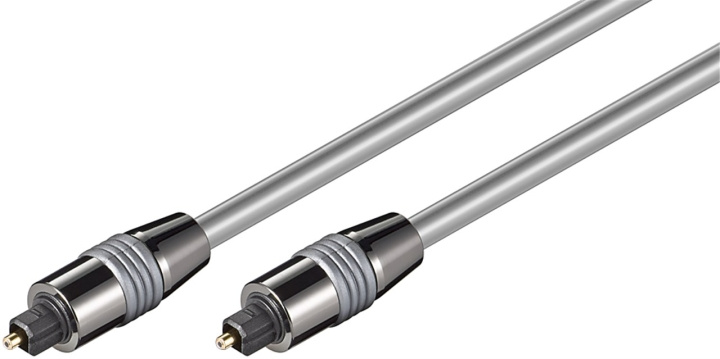 Goobay Toslink Cable 6 mm with Metal Connectors Toslink male > Toslink male, ø 6 mm, 0.5 m in the group HOME ELECTRONICS / Cables & Adapters / Audio Digital at TP E-commerce Nordic AB (C42704)