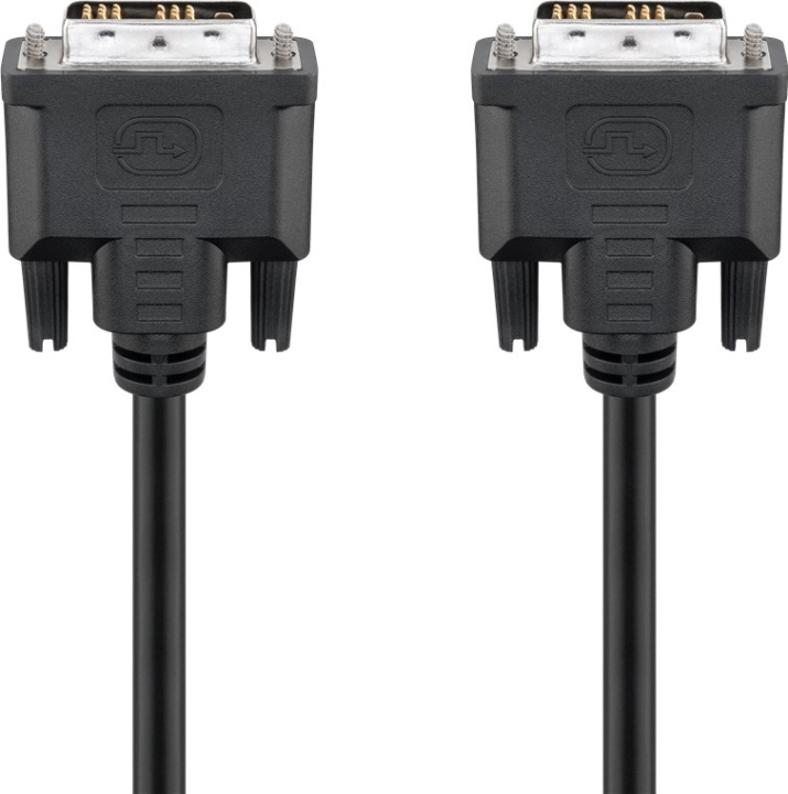Goobay DVI-D Full HD Cable Single Link, nickel-plated DVI-D male Single-Link (18+1 pin) > DVI-D male Single-Link (18+1 pin), 2 m in the group COMPUTERS & PERIPHERALS / Computer cables / DVI / Cables at TP E-commerce Nordic AB (C42731)