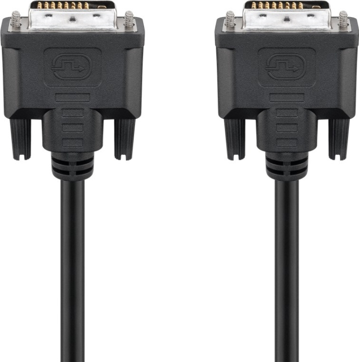 Goobay DVI-D Full HD Cable Dual Link, nickel DVI-D male Dual-Link (24+1 pin) > DVI-D male Dual-Link (24+1 pin), 2 m in the group COMPUTERS & PERIPHERALS / Computer cables / DVI / Cables at TP E-commerce Nordic AB (C42732)