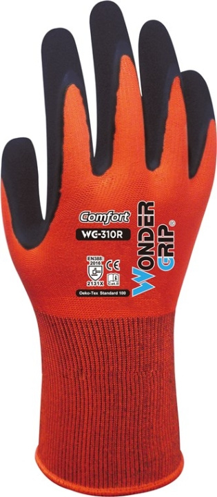 Wonder Grip WG-310R Gardening and landscaping, Construction site, Agriculture, Waste industry, Logistics & transport, M/8 in the group HOME, HOUSEHOLD & GARDEN / Tools / Work gloves at TP E-commerce Nordic AB (C42801)