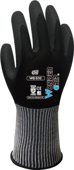 Wonder Grip WG-510 Car repair shop, Aerospace, Industrial maintenance, Precision assembly, Construction site, XL/10 in the group HOME, HOUSEHOLD & GARDEN / Tools / Work gloves at TP E-commerce Nordic AB (C42840)