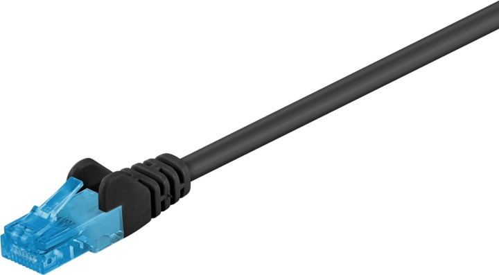 Goobay CAT 6A Patch Cable, U/UTP, black copper conductor (CU), halogen-free cable sheath (LSZH), 0.25 m in the group COMPUTERS & PERIPHERALS / Computer cables / Network cables / Cat6 at TP E-commerce Nordic AB (C42897)