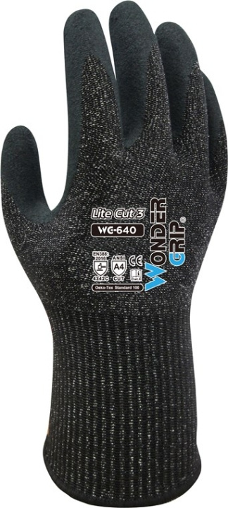 Wonder Grip WG-640 Car repair shop, Assembly, Steel industry, Waste industry, medium cut protection in dry, damp and slightly oily environments, S/7 in the group HOME, HOUSEHOLD & GARDEN / Tools / Work gloves at TP E-commerce Nordic AB (C42991)