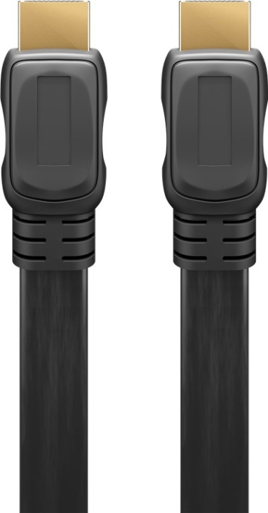 Goobay High Speed HDMI™ Flat Cable with Ethernet HDMI™ connector male (type A) > HDMI™ connector (type A), 1 m in the group HOME ELECTRONICS / Cables & Adapters / HDMI / Cables at TP E-commerce Nordic AB (C43080)