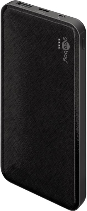 Goobay Power Bank Slimline 10,000 mAh handy and space-saving design with a powerful 10,000 mAh and status LEDs in the group SMARTPHONE & TABLETS / Chargers & Cables / Powerbanks at TP E-commerce Nordic AB (C43121)