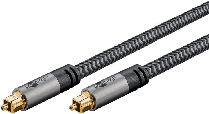 Goobay TOSLINK Cable, 3 m, Sharkskin Grey Toslink male > Toslink male in the group HOME ELECTRONICS / Cables & Adapters / Audio Digital at TP E-commerce Nordic AB (C43160)