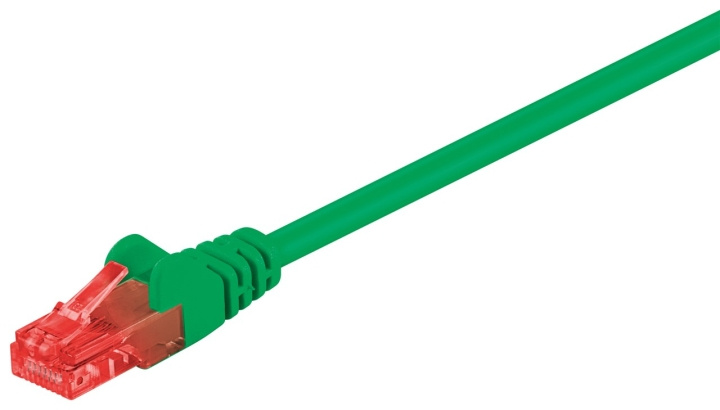 Goobay CAT 6 Patch Cable, U/UTP, green copper-clad aluminium wire (CCA), 2 m in the group COMPUTERS & PERIPHERALS / Computer cables / Network cables / Cat6 at TP E-commerce Nordic AB (C43245)
