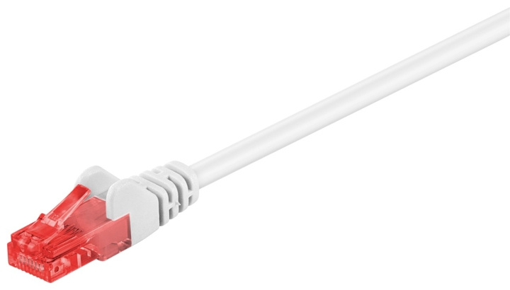 Goobay CAT 6 Patch Cable, U/UTP, white copper-clad aluminium wire (CCA), 0.5 m in the group COMPUTERS & PERIPHERALS / Computer cables / Network cables / Cat6 at TP E-commerce Nordic AB (C43291)