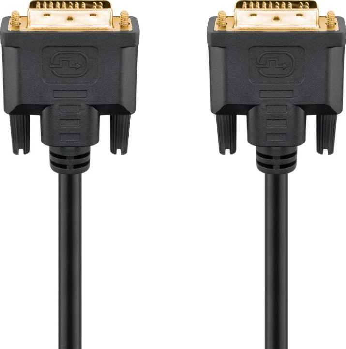 Goobay DVI-I Full HD Cable Dual Link, gold-plated DVI-I male Dual-Link (24+5 pin) > DVI-I male Dual-Link (24+5 pin), 2 m in the group COMPUTERS & PERIPHERALS / Computer cables / DVI / Cables at TP E-commerce Nordic AB (C43314)