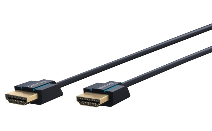 ClickTronic Ultra-Slim High Speed HDMI™ Cable with Ethernet Premium cable | 1x HDMI™ plug 1x HDMI™ plug | 0.5 m | UHD 4K @ 60 Hz in the group HOME ELECTRONICS / Cables & Adapters / HDMI / Cables at TP E-commerce Nordic AB (C43433)