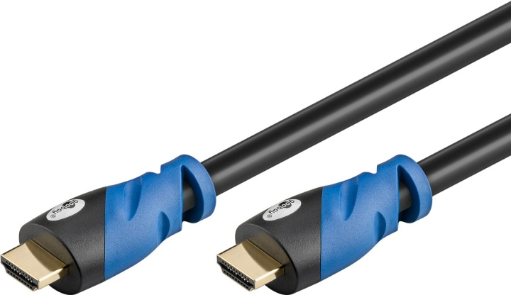 Goobay Premium High Speed HDMI™ Cable with Ethernet, Certified HDMI™ connector male (type A) > HDMI™ connector (type A), 0.5 m in the group HOME ELECTRONICS / Cables & Adapters / HDMI / Cables at TP E-commerce Nordic AB (C43456)