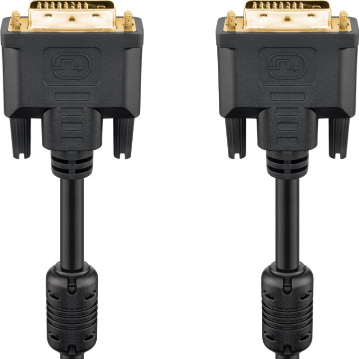 Goobay DVI-D Full HD Cable Dual Link, gold-plated DVI-D male Dual-Link (24+1 pin) > DVI-D male Dual-Link (24+1 pin), 10 m in the group COMPUTERS & PERIPHERALS / Computer cables / DVI / Cables at TP E-commerce Nordic AB (C43473)
