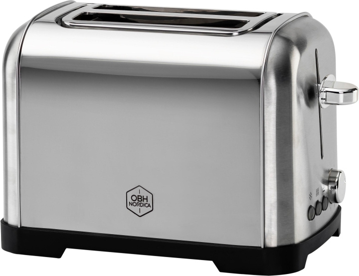 OBH Nordica Metropolitan -leivänpaahdin, 2 viipaleelle, teräs in the group HOME, HOUSEHOLD & GARDEN / Household appliances / Toasters & Bread grills / Toasters at TP E-commerce Nordic AB (C43756)