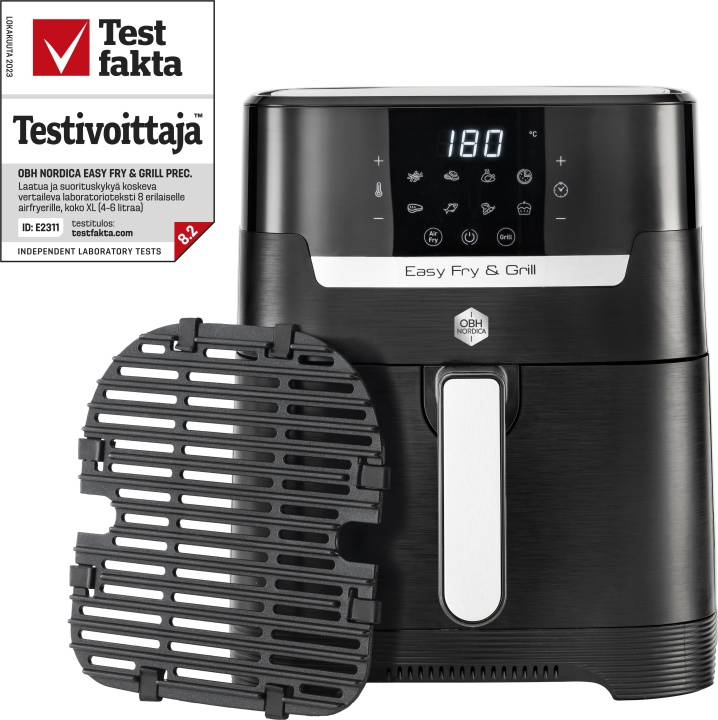 OBH Nordica Easy Fry & Grill Precision Airfryer med grillfunktion, Svart in the group HOME, HOUSEHOLD & GARDEN / Household appliances / Airfryers & Fryers at TP E-commerce Nordic AB (C43778)