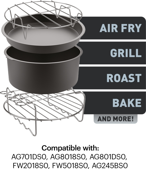 OBH Nordica/Tefal Easy Fry tillbehörsset för OBH Nordica XXL airfryer-modeller in the group HOME, HOUSEHOLD & GARDEN / Household appliances / Airfryers & Fryers at TP E-commerce Nordic AB (C43803)