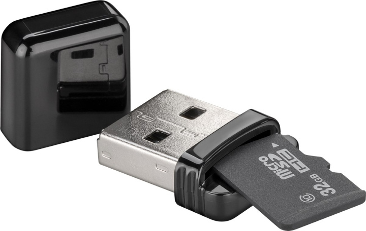 Goobay Kortläsare, USB 2.0 för läsning av microSD-minneskortsformat in the group HOME ELECTRONICS / Storage media / Memory card reader at TP E-commerce Nordic AB (C43969)