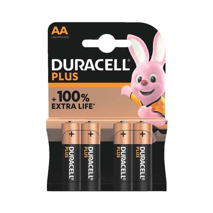 Duracell LR6/AA (Mignon) (MN1500) batteri, 4 st. blister alkaliskt manganbatteri, 1,5 V in the group HOME ELECTRONICS / Batteries & Chargers / Batteries / AA at TP E-commerce Nordic AB (C44011)