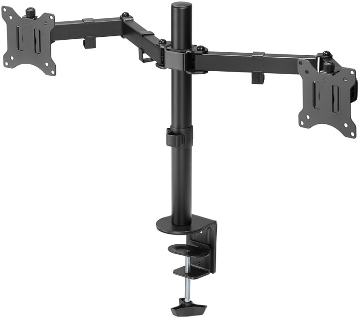 Goobay Dubbel bildskärmsfäste Flex för bildskärmar mellan 17 och 32 tum (43-81 cm) in the group COMPUTERS & PERIPHERALS / Computer monitor / Monitor arms & mounts at TP E-commerce Nordic AB (C44061)