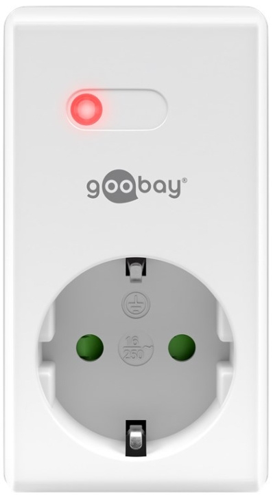 Goobay Fjärrströmbrytare – jordat uttag som tillägg till eller ersättning för fjärrströmbrytarsats in the group HOME, HOUSEHOLD & GARDEN / Electricity & Lighting / Timers at TP E-commerce Nordic AB (C44064)