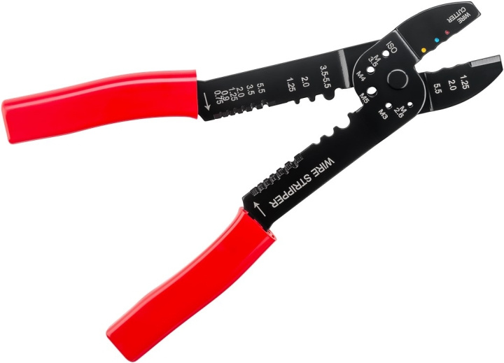 Fixpoint Crimptång för isolerade och oisolerade kabelskor multifunktionell tång för att krympa, klippa och avlägsna kablar samt för att förkorta skruvar in the group HOME, HOUSEHOLD & GARDEN / Tools / Other tools & Accesories at TP E-commerce Nordic AB (C44192)