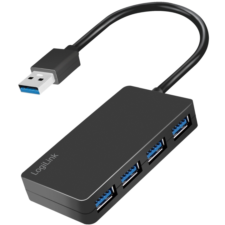 LogiLink USB 3.0-hub (3.2 Gen1) 4 USB-A-portar in the group COMPUTERS & PERIPHERALS / Computer accessories / USB-Hubs at TP E-commerce Nordic AB (C44268)