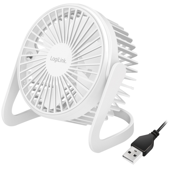 LogiLink USB-fläkt Ø12,7 cm Vit in the group COMPUTERS & PERIPHERALS / Computer accessories / Other at TP E-commerce Nordic AB (C44271)