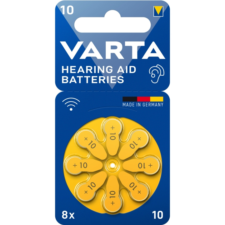 Varta Hörapparatsbatteri 10 / A10 / PR70 8-pack in the group HOME ELECTRONICS / Batteries & Chargers / Batteries / Hearing aid batteries at TP E-commerce Nordic AB (C44296)
