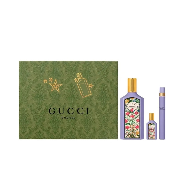 Gucci Giftset Gucci Flora Gorgeous Magnolia Edp 100ml + Edp 10ml + Edp 5ml in the group BEAUTY & HEALTH / Gift sets / Gift sets for her at TP E-commerce Nordic AB (C44307)