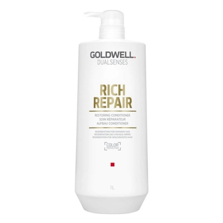 Goldwell Dualsenses Rich Repair Restoring Conditioner 1000ml in the group BEAUTY & HEALTH / Hair & Styling / Hair care / Conditioner at TP E-commerce Nordic AB (C44338)