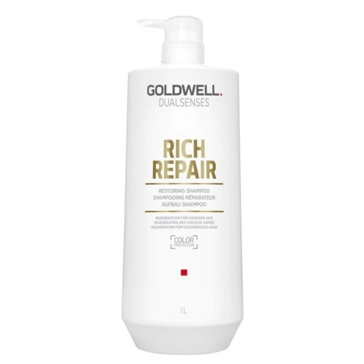 Goldwell Dualsenses Rich Repair Restoring Shampoo 1000ml in the group BEAUTY & HEALTH / Hair & Styling / Hair care / Schampoo at TP E-commerce Nordic AB (C44345)