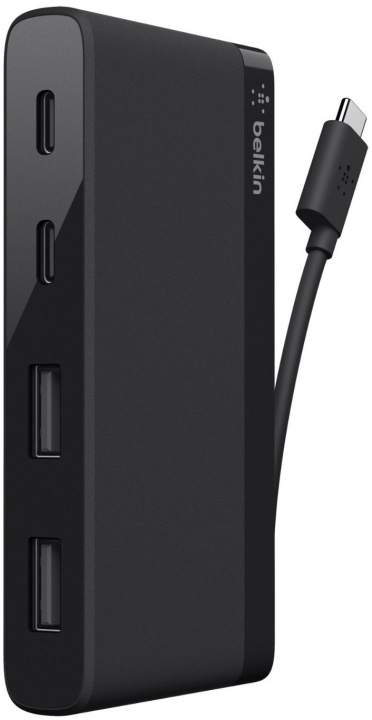 Belkin USB-C mini -USB-hubi, neljä porttia in the group COMPUTERS & PERIPHERALS / Computer accessories / USB-Hubs at TP E-commerce Nordic AB (C44459)