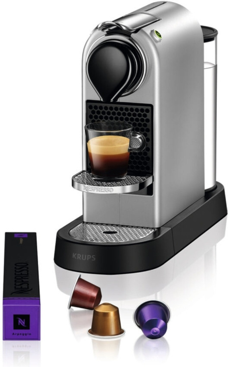 Krups Nespresso Citiz Kapselmaskin, Silver in the group HOME, HOUSEHOLD & GARDEN / Household appliances / Coffee makers and accessories / Drip coffee makers at TP E-commerce Nordic AB (C44483)