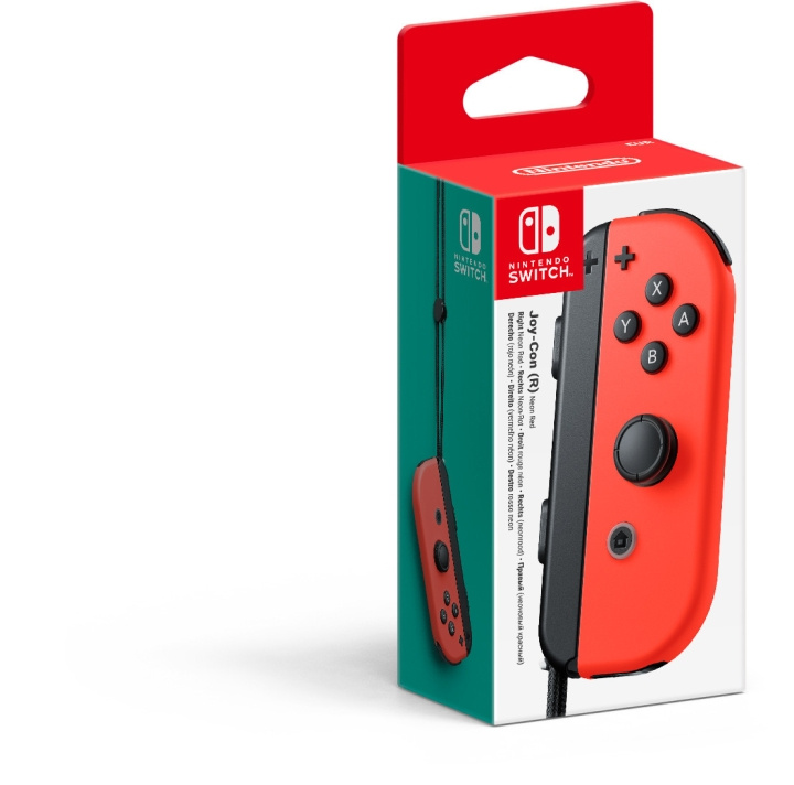 Nintendo Joy-Con R spelkontroll, röd, Switch in the group HOME ELECTRONICS / Game consoles & Accessories / Nintendo Switch / Accessories at TP E-commerce Nordic AB (C44493)