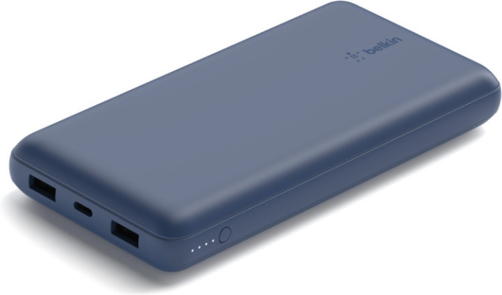 Belkin Power Bank 20K -varavirtalähde, 20 000 mAh, sininen in the group SMARTPHONE & TABLETS / Chargers & Cables / Powerbanks at TP E-commerce Nordic AB (C44538)