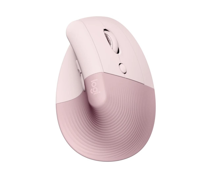 Logitech Lift Right Vertical Ergonomic Mouse, Rose/Dark Rose in the group COMPUTERS & PERIPHERALS / Mice & Keyboards / Mice / Wireless at TP E-commerce Nordic AB (C44938)