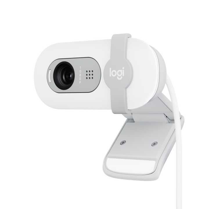 Logitech Brio 100 Full HD Webcam, Off-white in the group COMPUTERS & PERIPHERALS / Computer accessories / Web cameras at TP E-commerce Nordic AB (C44952)