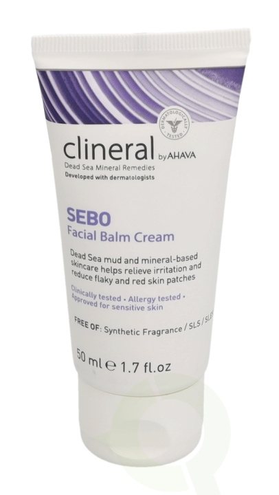 Ahava Clineral SEBO Facial Balm Cream 50 ml Approved Sor Sensitive Skin in the group BEAUTY & HEALTH / Skin care / Face / Day cream at TP E-commerce Nordic AB (C45998)
