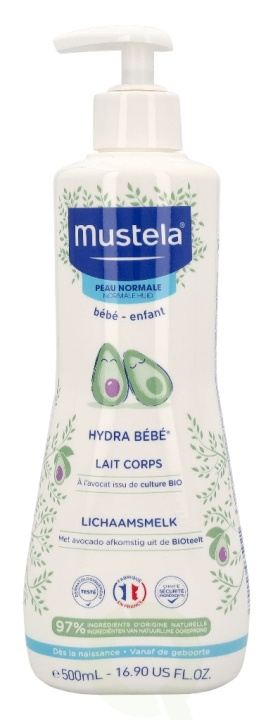 Mustela Hydra Bebe Body Milk 500 ml For Normal Skin in the group BEAUTY & HEALTH / Skin care / Body health / Body lotion at TP E-commerce Nordic AB (C46423)
