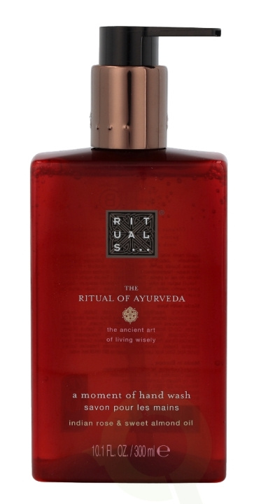 Rituals Ayurveda A Moment Of Hand Wash 300 ml Indian Rose & Sweet Almond Oil in the group BEAUTY & HEALTH / Skin care / Body health / Scented soaps at TP E-commerce Nordic AB (C46457)