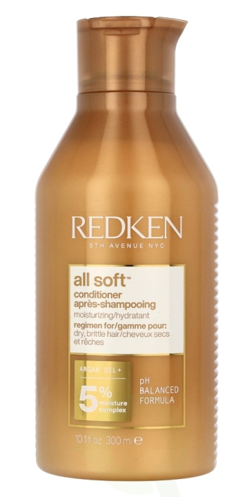 Redken All Soft Conditioner 300 ml Moisturizig/ Hydratant Dry Brittle Hair in the group BEAUTY & HEALTH / Hair & Styling / Hair care / Conditioner at TP E-commerce Nordic AB (C46617)