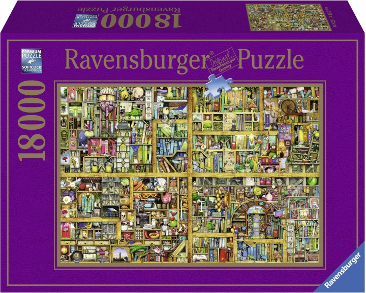 Ravensburger Magical Bookcase Puzzle, 18 000 bitar in the group Sport, leisure & Hobby / Hobby / Puzzle at TP E-commerce Nordic AB (C46758)