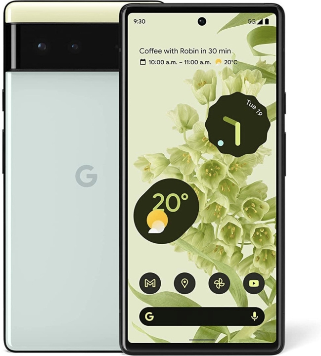 Google Pixel 6 5G -puhelin, 128/8 Gt, Sorta Seafoam in the group SMARTPHONE & TABLETS / Mobile phones & smartphones at TP E-commerce Nordic AB (C46817)