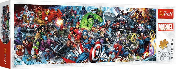 Trefl Marvel Universe panoramapussel, 1000 bitar in the group TOYS, KIDS & BABY PRODUCTS / Toys / Puzzles at TP E-commerce Nordic AB (C46932)