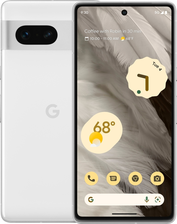Google Pixel 7 5G -puhelin, 128/8 Gt, Snow in the group SMARTPHONE & TABLETS / Mobile phones & smartphones at TP E-commerce Nordic AB (C46956)