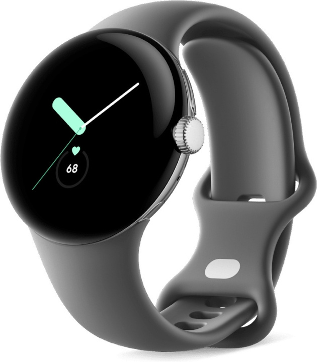 Google Pixel Watch WiFi -älykello, Polished Silver / Charcoal in the group Sport, leisure & Hobby / Smartwatch & Activity trackers / Smartwatches at TP E-commerce Nordic AB (C46995)